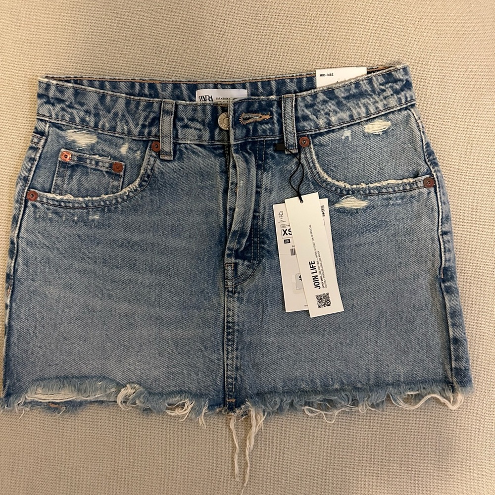Denim Mini Skirt